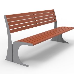 banc-public-acier-et-bois-avec-assise-et-dossier courbes