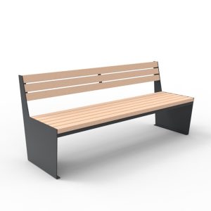banc-public-de-parc-acier-et-bois-avec-dossier