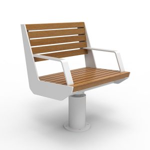 fauteuil-acier-et bois-pivotant-banc-public