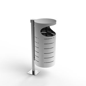 poubelle-urbaine-ronde-acier-sur-pied-pour-espace-urbain