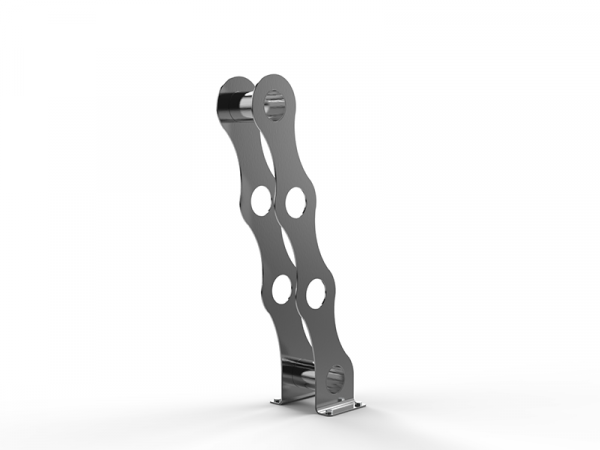 Support vélo acier design chaîne de vélo – Image 3