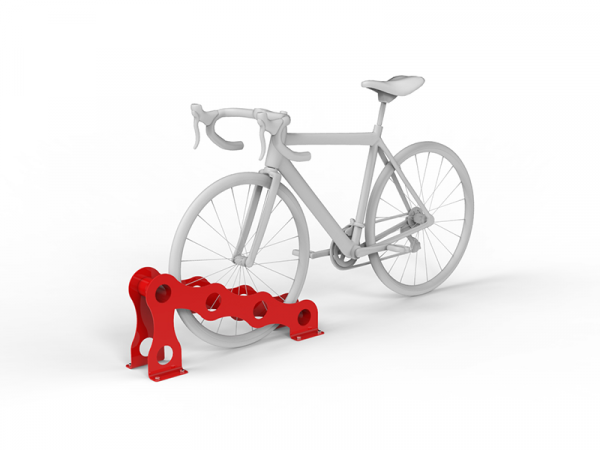Support vélo bas acier design chaîne de vélo – Image 6