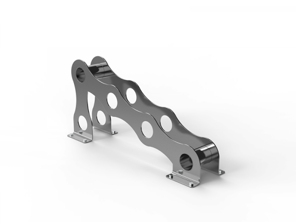 Support vélo bas acier design chaîne de vélo – Image 7