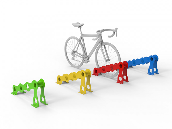 Support vélo bas acier design chaîne de vélo – Image 9