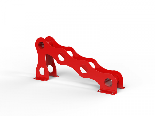 Support vélo bas acier design chaîne de vélo – Image 2