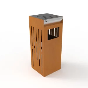 poubelle-corten-inox